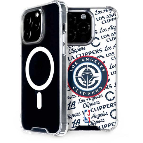 NBA Los Angeles Clippers Blast Text iPhone 15 Pro MagSafe Case